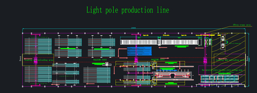 ultimo caso aziendale circa Linea di produzione del palo leggero capacità: 100 ore pcs/8