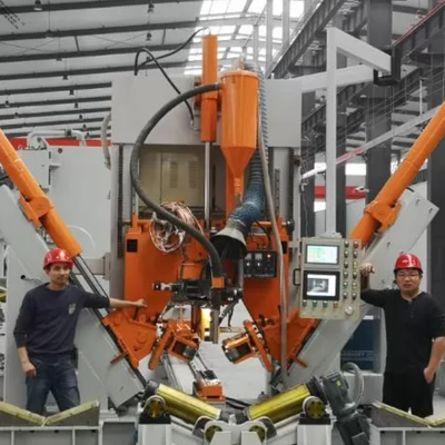 Saldatura a palo chiuso CNC MIG a impulsi da 12 m | Saldatrice per palo della luce stradale