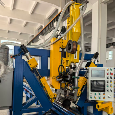 Saldatrice per pali CNC con saldatura longitudinale diritta ad arco sommerso per palo leggero ultra lungo da 12000 mm e funzionamento semplice con 1 persona