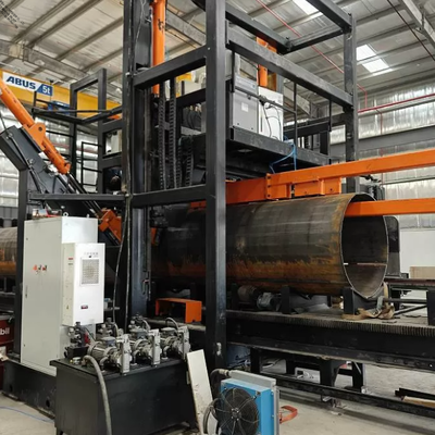 Saldatrice CNC a doppio arco sommerso multi-filo per pali in acciaio di diametro 14m e altezza 1.9m