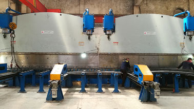Macchina per piegare piastre idrauliche CNC a doppio collegamento per linea di produzione di pali di luce