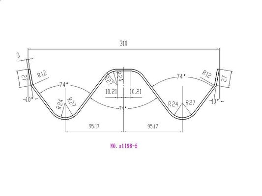 La muffa di piegamento/preme la lavorazione con utensili del freno degli strumenti di fabbricazione della guardavia della strada principale